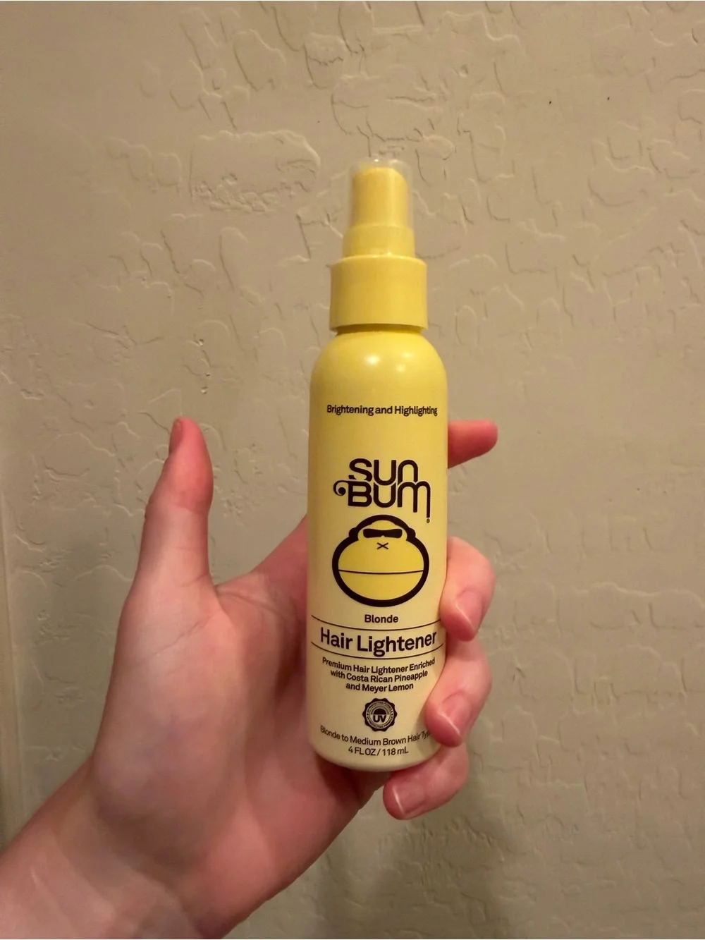 New Sun Bum Blonde Hair Lightener Spray - Yellow